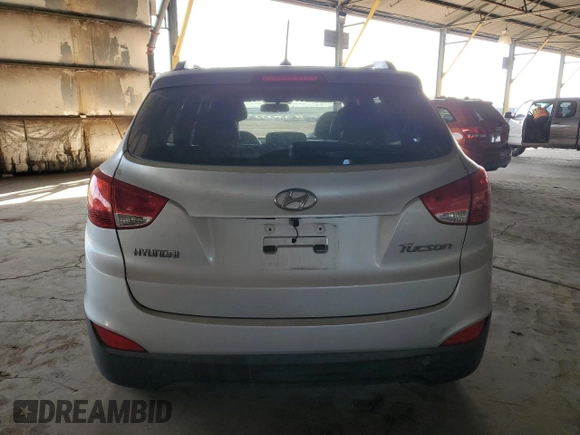 2013 Hyundai Tucson GLS with VIN KM8JU3AC9DU656873, listed as a Copart auction lot 43783415 with 143,513 mi miles and Salvage Title. Bid and sale history available at carsss.com. Image 6.