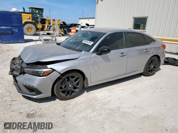 2024 Honda Civic Sedan Sport with VIN 2HGFE2F52RH576581, listed as a Copart auction lot 50894345 with 7,495 mi miles and Salvage Title. Bid and sale history available at carsss.com. Image 1.