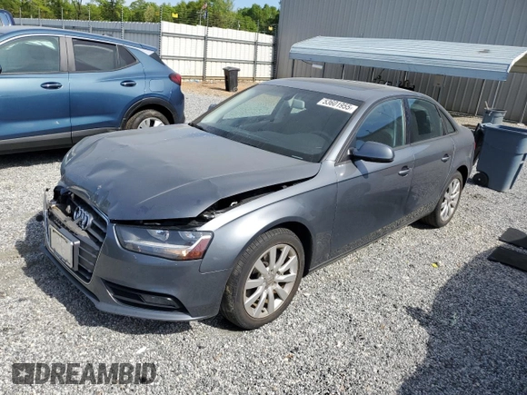 2014 Audi A4 Premium z VIN WAUBFAFL6EN039875, wystawiony jako Copart lot #53601955 z przebiegiem 135 115 mil mil oraz Szkoda całkowita • Salvage title. Historia ofert i sprzedaży dostępna na DreamBid. Obrazek 1.