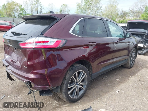 2021 Ford Edge Titanium with VIN 2FMPK4K99MBA41965, listed as a IAAI auction lot 42114607 with 87,848 mi miles and . Bid and sale history available at DreamBid. Image 4.
