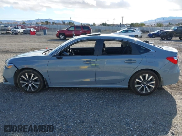 2023 Honda Civic Sedan EX with VIN 2HGFE1F72PH322006, listed as a IAAI auction lot 41785227 with 1 mi miles. Bid and sale history available at carsss.com. Image 14.