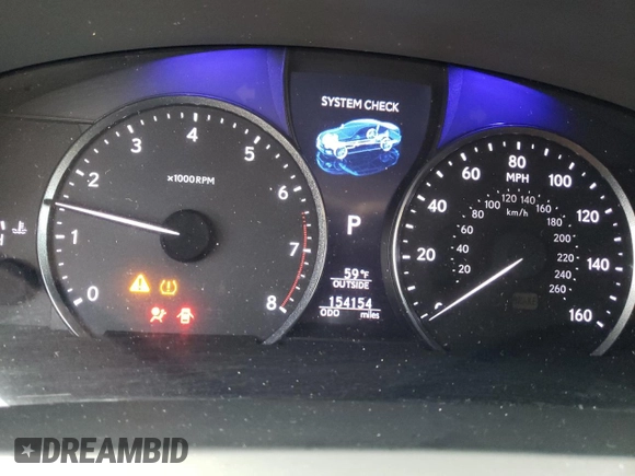 2014 Lexus LS 460 with VIN JTHCL5EF3E5021383, listed as a Copart auction lot 43451725 with 154,154 mi miles and Salvage Title. Bid and sale history available at DreamBid. Image 9.
