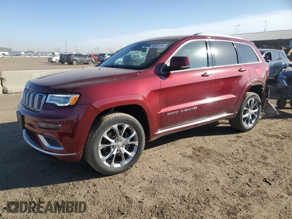 2019 Jeep Grand Cherokee Summit with VIN 1C4RJFJT3KC531792, listed as a Copart auction lot 46883195 with 51,955 mi miles and Salvage Title. Bid and sale history available at carsss.com. Image 1.