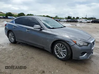 2019 Infiniti Q50 Luxe with VIN JN1EV7AP8KM543039, listed as a Copart auction lot 61196104 with 68,084 mi miles and Non repairable. Bid and sale history available at DreamBid. Image 4.