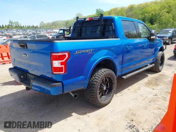 2019 Ford F-150 XL with VIN 1FTEW1EP3KFD44678, listed as a IAAI auction lot 42232307 with 83,039 mi miles and . Bid and sale history available at DreamBid. Image 4.