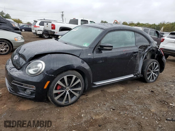 2014 Volkswagen Beetle Turbo R-Line with VIN 3VWVT7AT2EM603435, listed as a Copart auction lot 72755524 with 99,300 mi miles and Salvage Title. Bid and sale history available at DreamBid. Image 1.