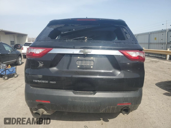 2020 Chevrolet Traverse LS with VIN 1GNEVFKW0LJ124528, listed as a Copart auction lot 49837515 with Not Provided miles and Salvage Title. Bid and sale history available at DreamBid. Image 6.