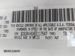 2014 Ram ProMaster Cargo with VIN 3C6URVHGXEE117547, listed as a IAAI auction lot 41904561 with 205,300 mi miles and . Bid and sale history available at DreamBid. Image 9.