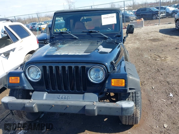 2002 Jeep Wrangler X with VIN 1J4FA39S52P770664, listed as a IAAI auction lot 41661580 with 122,445 mi miles. Bid and sale history available at carsss.com. Image 12.