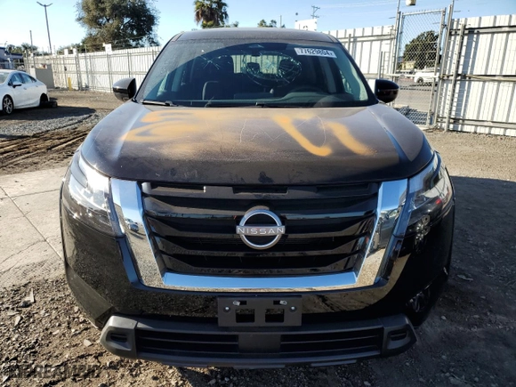 2024 Nissan Pathfinder S with VIN 5N1DR3AA0RC200612, listed as a Copart auction lot 77629804 with 0 mi miles and Salvage Title. Bid and sale history available at carsss.com. Image 5.