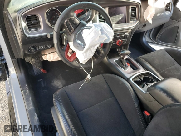 2021 Dodge Charger R/T with VIN 2C3CDXCT6MH675132, listed as a Copart auction lot 56983925 with Not provided miles and Salvage title. Bid and sale history available at DreamBid. Image 8.