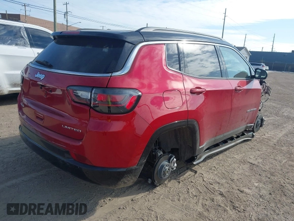 2025 Jeep Compass Limited with VIN 3C4NJDCN6ST560628, listed as a IAAI auction lot 41989364 with Not provided miles and . Bid and sale history available at DreamBid. Image 4.
