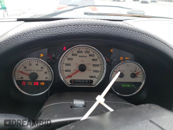 2004 Ford F-150 XLT with VIN 1FTPW14534KD15619, listed as a Copart auction lot 60589845 with 151,793 mi miles and Salvage title. Bid and sale history available at DreamBid. Image 9.