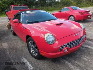 2004 Ford Thunderbird Deluxe z VIN 1FAHP60A84Y102847, wystawiony jako Copart lot #75357864 z przebiegiem Nie podano mil oraz Szkoda całkowita • Salvage title. Historia ofert i sprzedaży dostępna na DreamBid. Obrazek 4.