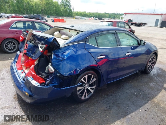 2016 Nissan Maxima SR with VIN 1N4AA6AP7GC398418, listed as a IAAI auction lot 42171994 with 214,232 mi miles and . Bid and sale history available at DreamBid. Image 4.