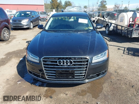 2015 Audi A8 L 4.0T with VIN WAU32AFD1FN021343, listed as a IAAI auction lot 41634469 with 88,229 mi miles. Bid and sale history available at carsss.com. Image 13.