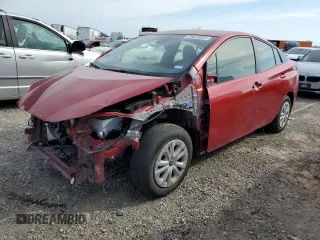 2022 Toyota Prius L Eco z VIN JTDKAMFU1N3164158, wystawiony jako Copart lot #56828855 z przebiegiem 46 793 mil mil oraz Szkoda całkowita • Salvage title. Historia ofert i sprzedaży dostępna na DreamBid. Obrazek 1.