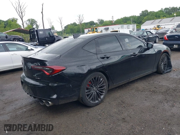 2022 Acura TLX Type S with VIN 19UUB7F08NA002254, listed as a IAAI auction lot 42610825 with Not provided miles and . Bid and sale history available at DreamBid. Image 4.