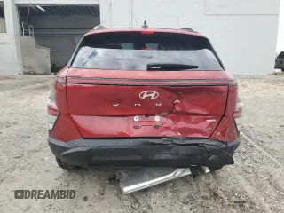 2025 Hyundai Kona SEL with VIN KM8HBCAB9SU286100, listed as a Copart auction lot 52828215 with 298 mi miles and Salvage Title. Bid and sale history available at carsss.com. Image 6.