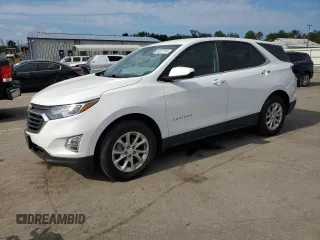2021 Chevrolet Equinox LT with VIN 2GNAXUEV5M6127021, listed as a Copart auction lot 69222764 with 75,867 mi miles and Salvage Title. Bid and sale history available at DreamBid. Image 1.