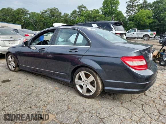 2011 Mercedes-Benz C 300 Sport with VIN WDDGF8BBXBR138708, listed as a Copart auction lot 60682165 with 135,153 mi miles and Clean title. Bid and sale history available at DreamBid. Image 2.