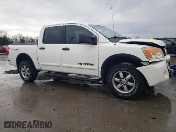 2012 Nissan Titan SV with VIN 1N6BA0EC2CN304170, listed as a Copart auction lot 43435975 with 96,598 mi miles and Salvage Title. Bid and sale history available at carsss.com. Image 4.