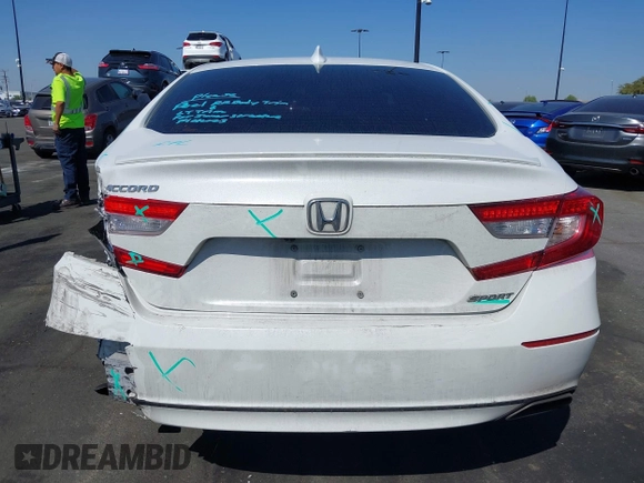 2019 Honda Accord Sedan Sport 1.5T with VIN 1HGCV1F31KA015305, listed as a IAAI auction lot 42094496 with 84,794 mi miles. Bid and sale history available at carsss.com. Image 16.