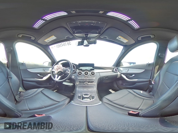 2021 Mercedes-Benz C 300 with VIN W1KWF8DB1MR623993, listed as a Copart auction lot 56164565 with 43,011 mi miles and Salvage title. Bid and sale history available at DreamBid. Image 14.