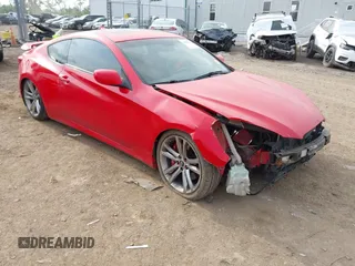 2010 Hyundai Genesis Coupe z VIN KMHHT6KD2AU003646, wystawiony jako IAAI lot #42284674 z przebiegiem 160 837 mil mil oraz . Historia ofert i sprzedaży dostępna na DreamBid. Obrazek 1.