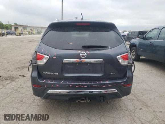 2014 Nissan Pathfinder Platinum with VIN 5N1AR2MN1EC682836, listed as a Copart auction lot 58405845 with 129,559 mi miles and Salvage title. Bid and sale history available at DreamBid. Image 6.