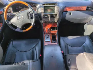 2004 Lexus LS 430 with VIN JTHBN36F040158835, listed as a Copart auction lot 49911385 with 204,326 mi miles and Salvage Title. Bid and sale history available at DreamBid. Image 8.