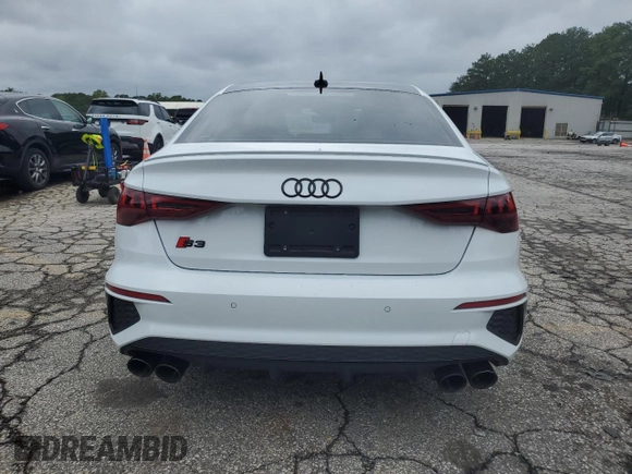 2023 Audi S3 Premium Plus z VIN WAUH3DGY5PA054747, wystawiony jako Copart lot #73563684 z przebiegiem 18 556 mil mil oraz Szkoda całkowita • Salvage title. Historia ofert i sprzedaży dostępna na DreamBid. Obrazek 6.