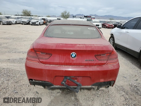 2013 BMW 6 Series 650i with VIN WBA6B2C50DDG66703, listed as a Copart auction lot 82225824 with 199,076 mi miles and Salvage Title. Bid and sale history available at DreamBid. Image 6.