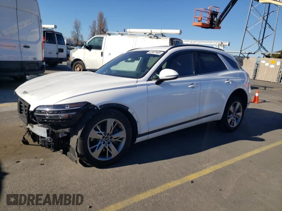 2023 Genesis GV70 Sport z VIN KMUMCDTCXPU093583, wystawiony jako Copart lot #87927445 z przebiegiem 28 187 mil mil oraz Szkoda całkowita • Salvage title. Historia ofert i sprzedaży dostępna na DreamBid. Obrazek 1.