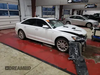 2017 Audi A6 Premium Plus with VIN WAUG8AFC1HN012605, listed as a Copart auction lot 83251664 with 0 mi miles and Salvage Title. Bid and sale history available at carsss.com. Image 4.