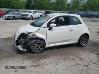 2015 FIAT 500 Sport z VIN 3C3CFFBRXFT625516, wystawiony jako Copart lot #57797775 z przebiegiem Nie podano mil oraz Szkoda całkowita • Salvage title. Historia ofert i sprzedaży dostępna na DreamBid. Obrazek 1.