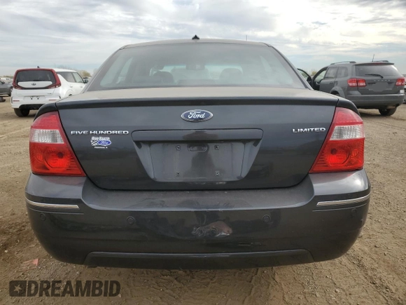 2007 Ford Five Hundred Limited with VIN 1FAHP25197G114582, listed as a Copart auction lot 76550564 with 0 mi miles and Salvage Title. Bid and sale history available at carsss.com. Image 6.