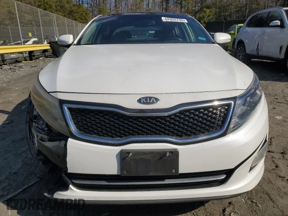 2015 Kia Optima SX Turbo with VIN 5XXGR4A69FG375214, listed as a Copart auction lot 44355735 with 95,386 mi miles and Salvage Title. Bid and sale history available at carsss.com. Image 5.
