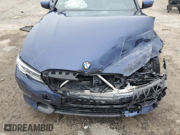 2020 BMW 3 Series 330i xDrive with VIN 3MW5R7J08L8B14922, listed as a Copart auction lot 58388405 with Not provided miles and Salvage title. Bid and sale history available at DreamBid. Image 11.