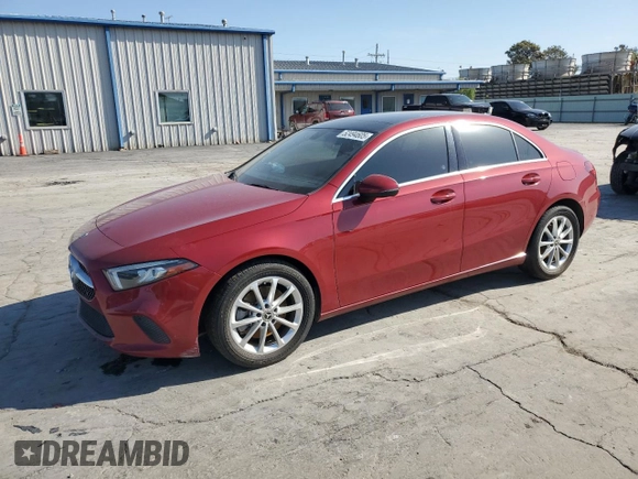 2020 Mercedes-Benz A 220 with VIN W1K3G4FB0LJ213348, listed as a Copart auction lot 52494605 with Not Provided miles and Salvage Title. Bid and sale history available at DreamBid. Image 1.