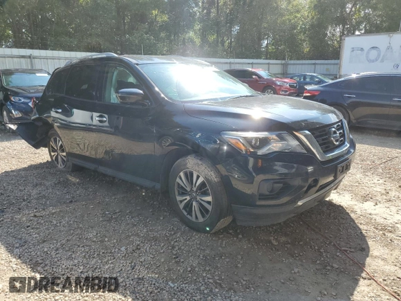 2017 Nissan Pathfinder Platinum with VIN 5N1DR2MM7HC665855, listed as a Copart auction lot 71452824 with Not provided miles and Salvage title. Bid and sale history available at DreamBid. Image 4.
