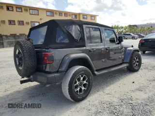 2021 Jeep Wrangler Unlimited Sahara с VIN 1C4HJXEN9MW574788, выставлен на аукционе Copart как лот 55109505 с пробегом 21 974 миль миль и Списание • Salvage title. История ставок и продаж доступна на DreamBid. Изображение 3.
