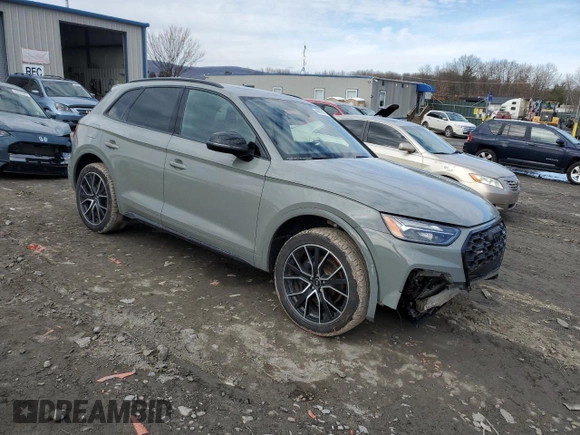 2021 Audi SQ5 Premium Plus with VIN WA1B4AFY6M2035470, listed as a Copart auction lot 46817975 with 48,178 mi miles and Salvage Title. Bid and sale history available at carsss.com. Image 4.