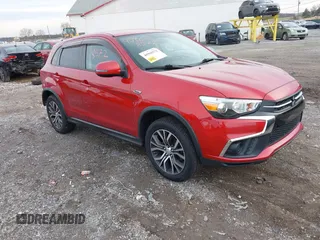2019 Mitsubishi Outlander Sport ES 2.0 with VIN JA4AR3AU9KU025952, listed as a IAAI auction lot 40968572 with 81,620 mi miles. Bid and sale history available at carsss.com. Image 1.