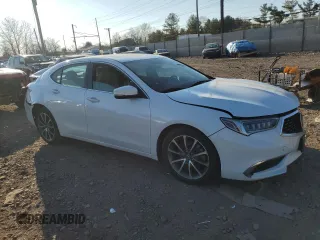 2020 Acura TLX with VIN 19UUB2F31LA000369, listed as a Copart auction lot 48179305 with 0 mi miles and Salvage Title. Bid and sale history available at carsss.com. Image 4.