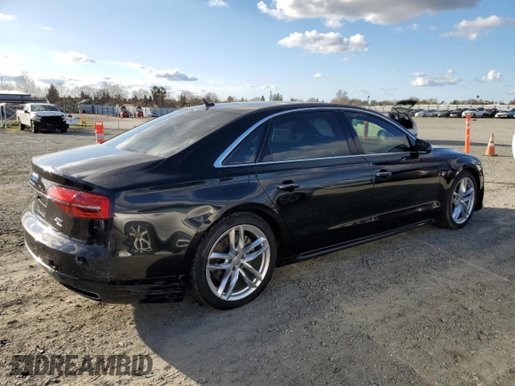 2016 Audi A8 Sport with VIN WAU43AFD3GN010024, listed as a Copart auction lot 47656285 with 88,264 mi miles and Salvage title. Bid and sale history available at DreamBid. Image 3.