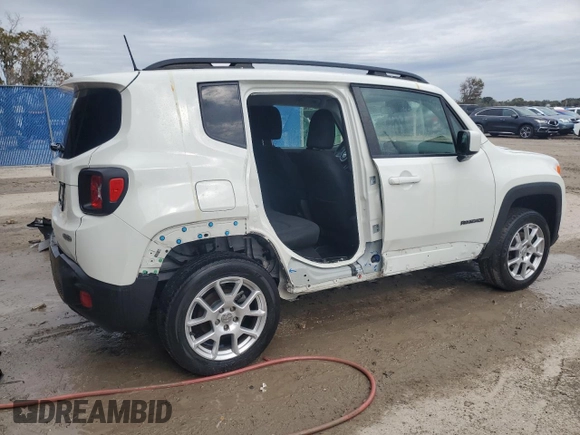 2020 Jeep Renegade Latitude with VIN ZACNJBBB7LPL44224, listed as a Copart auction lot 78076953 with 32,153 mi miles and Salvage title. Bid and sale history available at DreamBid. Image 3.