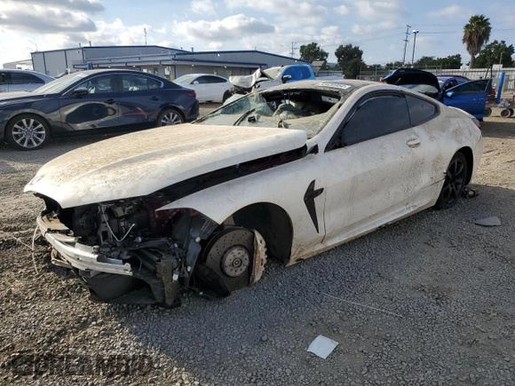 2022 BMW M8 Competition z VIN WBSAE0C04NCJ11232, wystawiony jako Copart lot #72020954 z przebiegiem Nie podano mil oraz Szkoda całkowita • Salvage title. Historia ofert i sprzedaży dostępna na DreamBid. Obrazek 1.