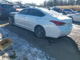2017 Genesis G80 3.8L with VIN KMHGN4JE5HU206142, listed as a IAAI auction lot 41329039 with 178,913 mi miles. Bid and sale history available at carsss.com. Image 3.
