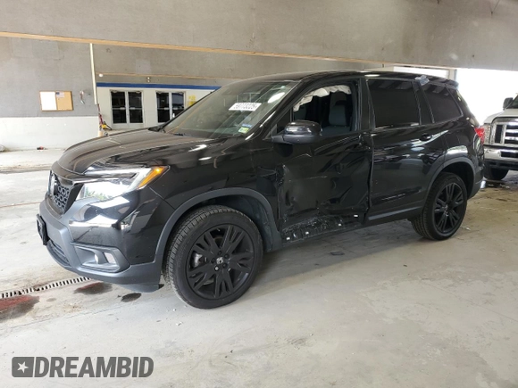 2021 Honda Passport Sport with VIN 5FNYF8H28MB044003, listed as a Copart auction lot 59773225 with 60,855 mi miles and Salvage title. Bid and sale history available at DreamBid. Image 1.